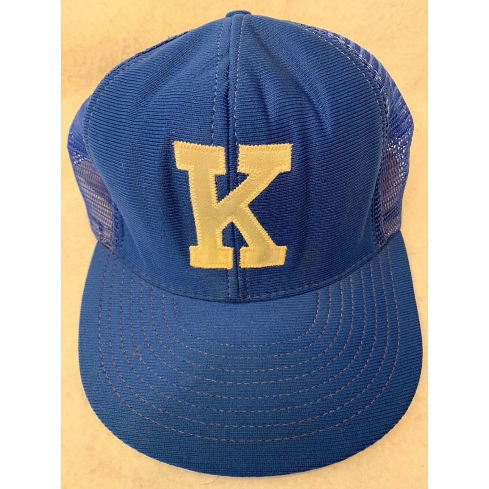 Blue Trucker Hat with K Patch Kentucky wildcats